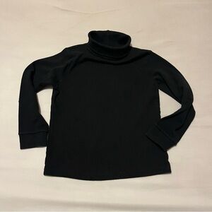 100% Cotton Black Stretchy Turtleneck